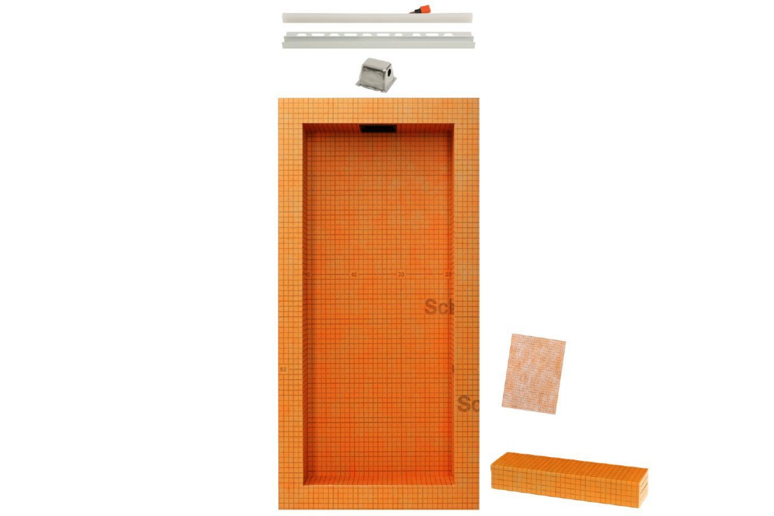 Schluter Kerdi-Board-SNLT Niche De Douche 12" X 28" DEL Blanc Doux KB12SNLT3WW